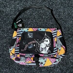 The Nightmare Before Christmas Jack & Sally Messenger Bag
